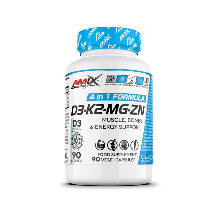 Multivitamínico D3 - K2 - MG - ZN 90 VCaps - Amix Performance