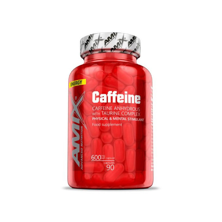 Cafeína 200 mg con Taurina 90 caps – Amix™